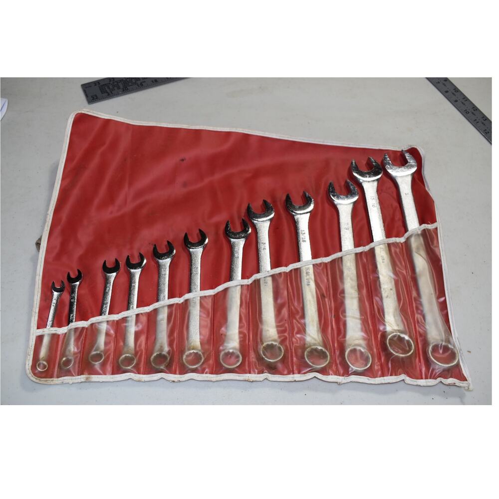 KAL Tools, 12 Pc, SAE, Combination Wrench Set High Quality Made In USA